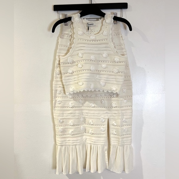 Iman Crop Top and Imanie Knit Pompom Skirt Set - Picture 2 of 12